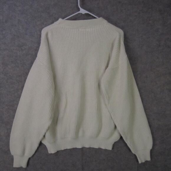 West Virginia Mountaineers Sweater Mens Large White NCAA Football Crewneck WVU - Picture 7 of 9